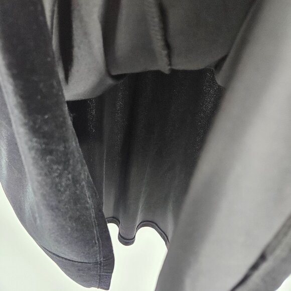 One Clothing Long Maxi A-Line Dress Medium Black Velvet Sleeveless Keyhole Back - Picture 8 of 11